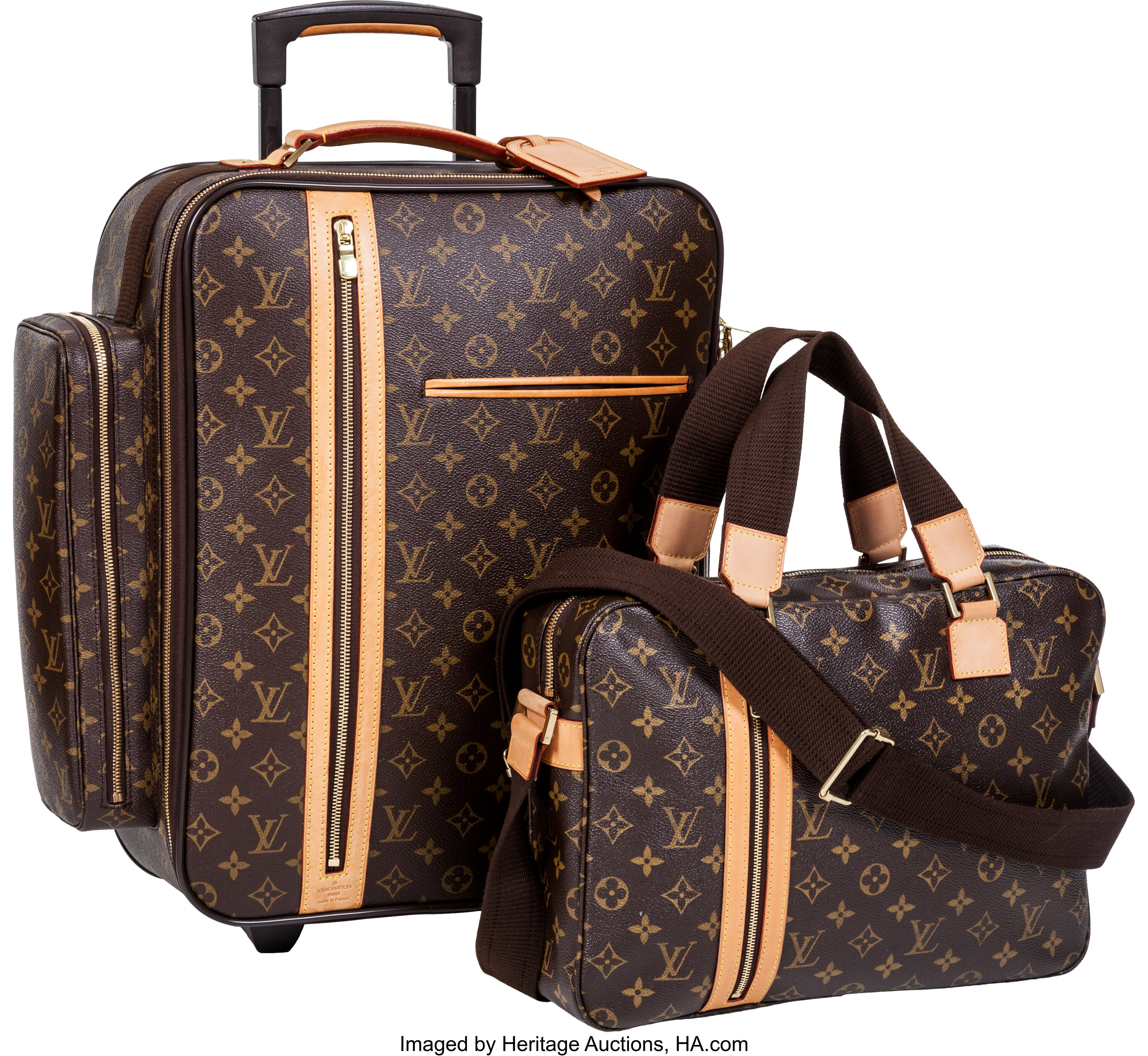 louis vuitton travel bag with trolley sleeve