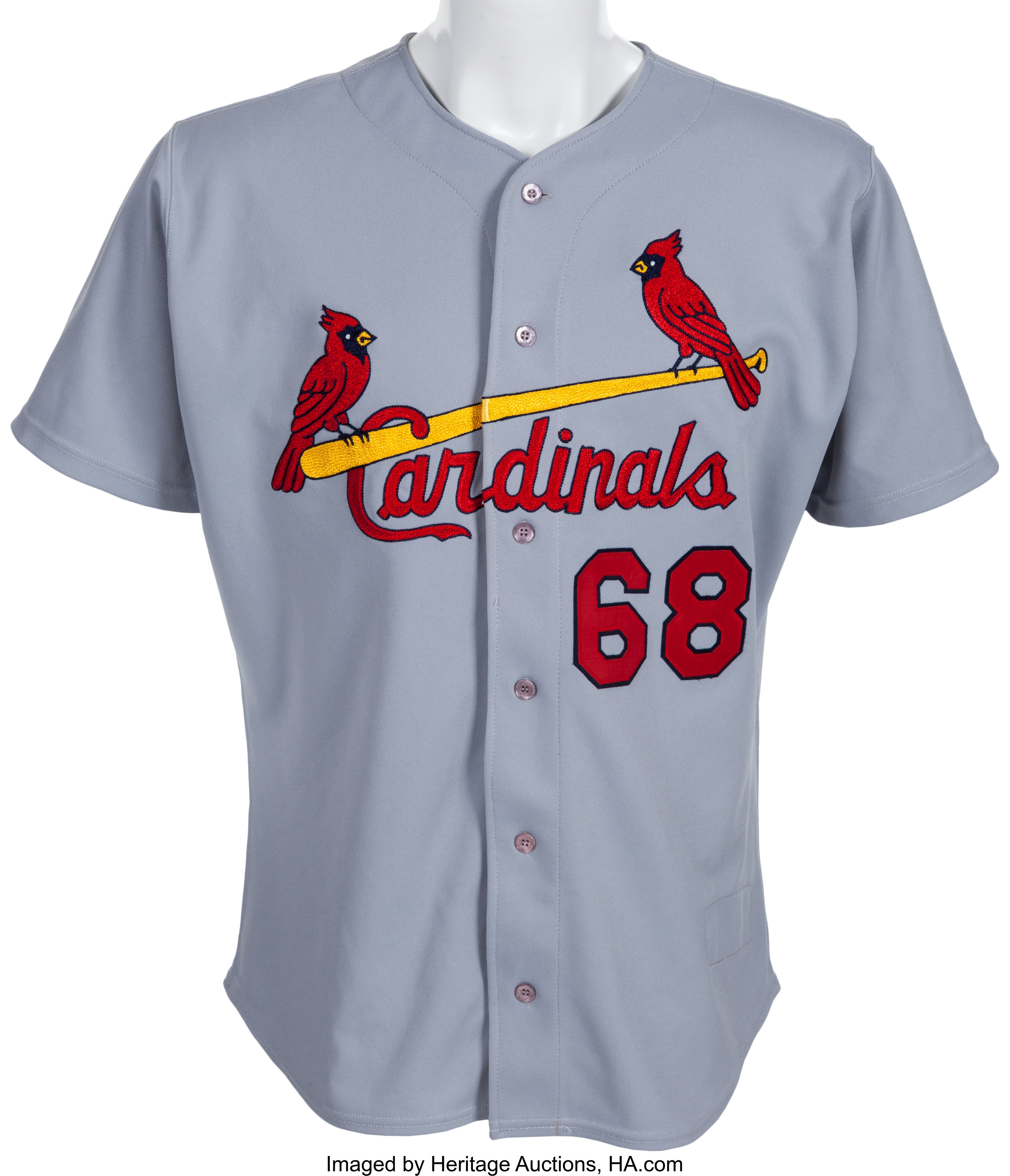 2001 Albert Pujols Game Worn St. Louis Cardinals #68 Spring | Lot #81950 | Heritage Auctions