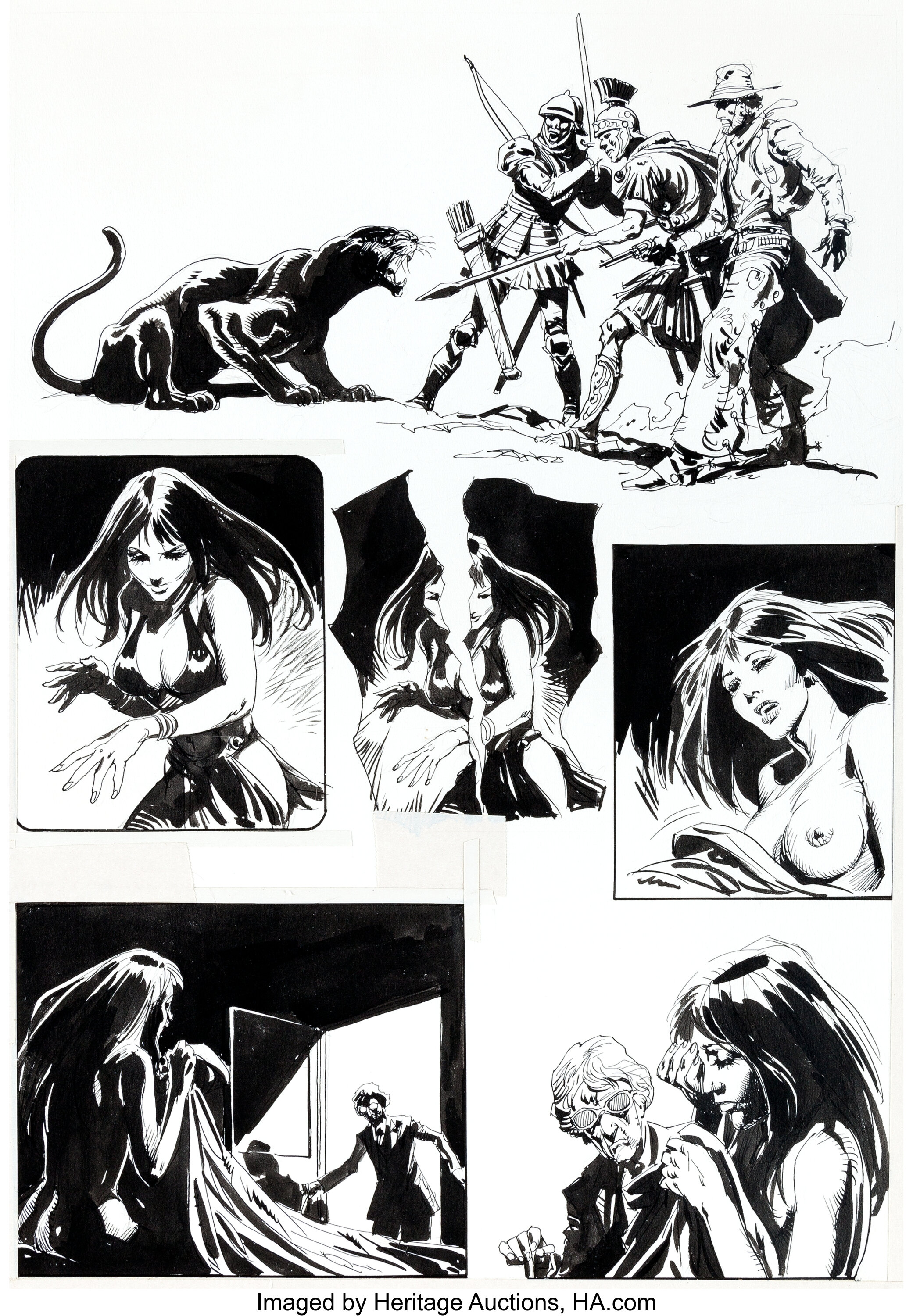Vampirella Page 17 Original Art (Warren, 1970s).... Original Comic ...