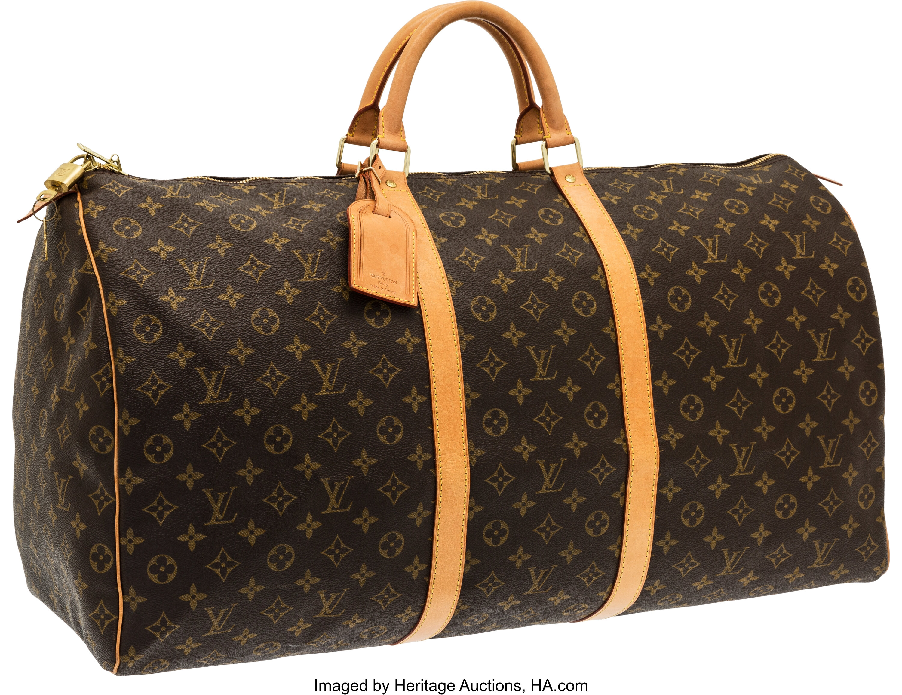 Louis Vuitton Classic Monogram Canvas Keepall 60 Weekender Bag. | Lot #58816 | Heritage Auctions