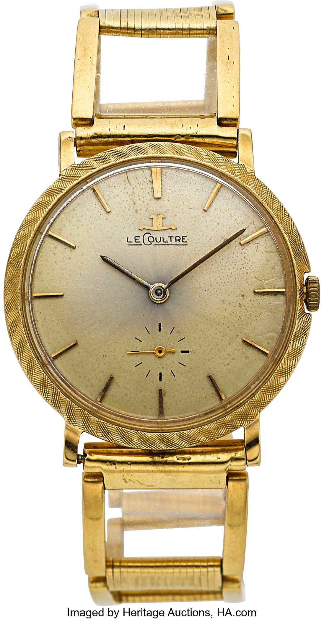LeCoultre Vintage Gold Watch With Cartier Link Bracelet. ... | Lot ...