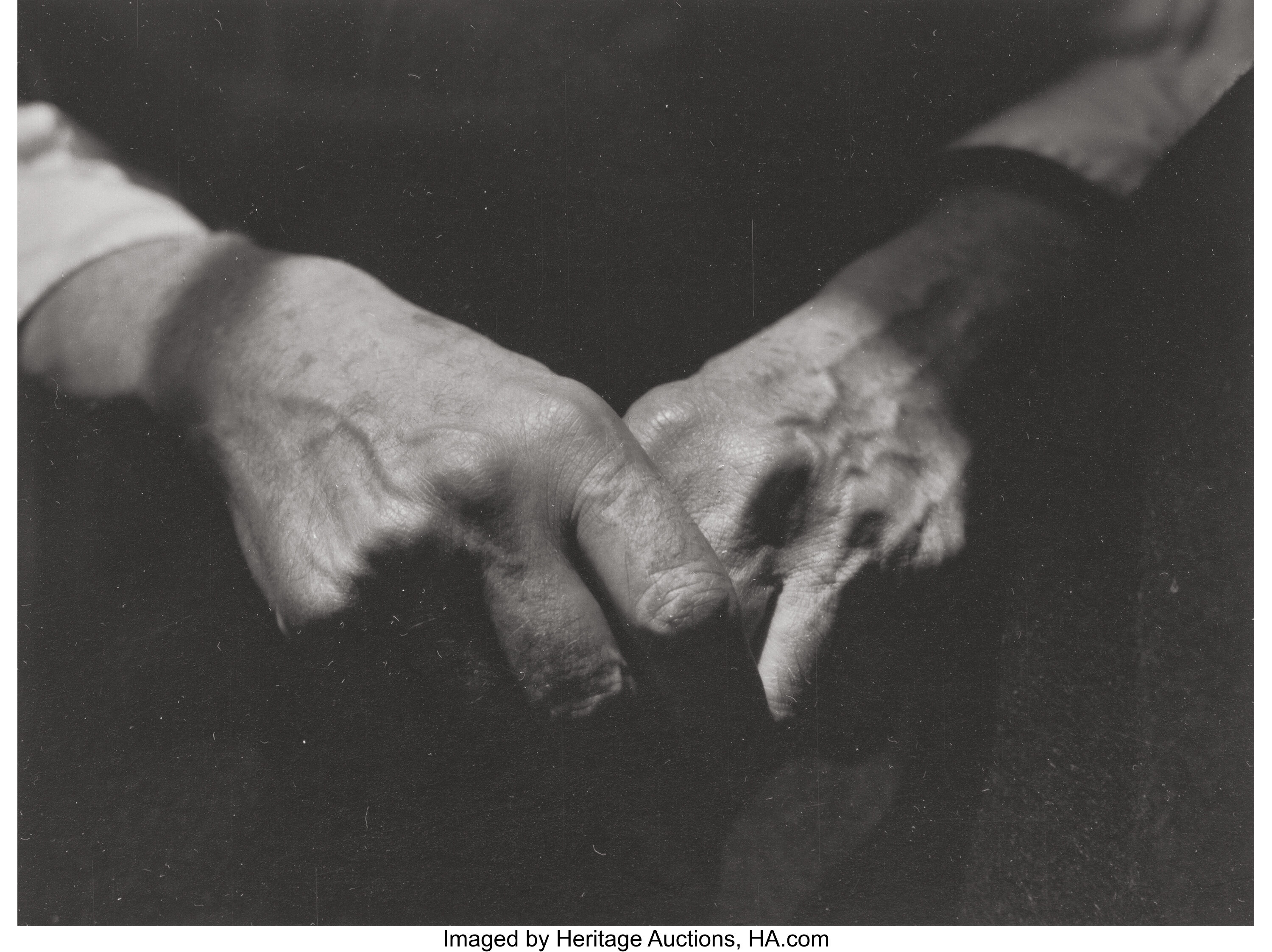 Dorothy Norman (American, 1905-1997). Stieglitz's Hands, circa | Lot ...