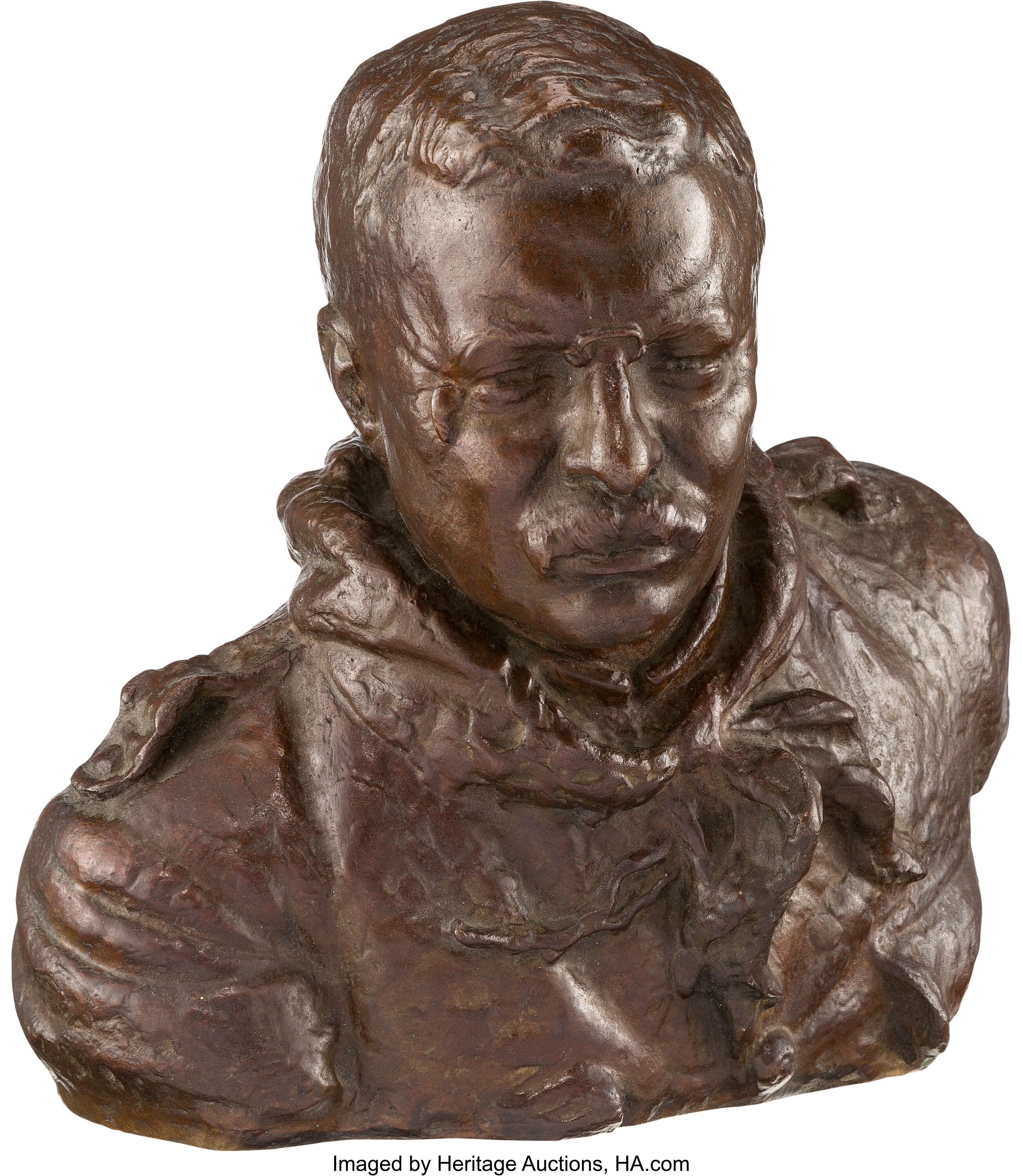 Theodore Roosevelt: James Earle Fraser Bronze.... Political 3D & | Lot ...