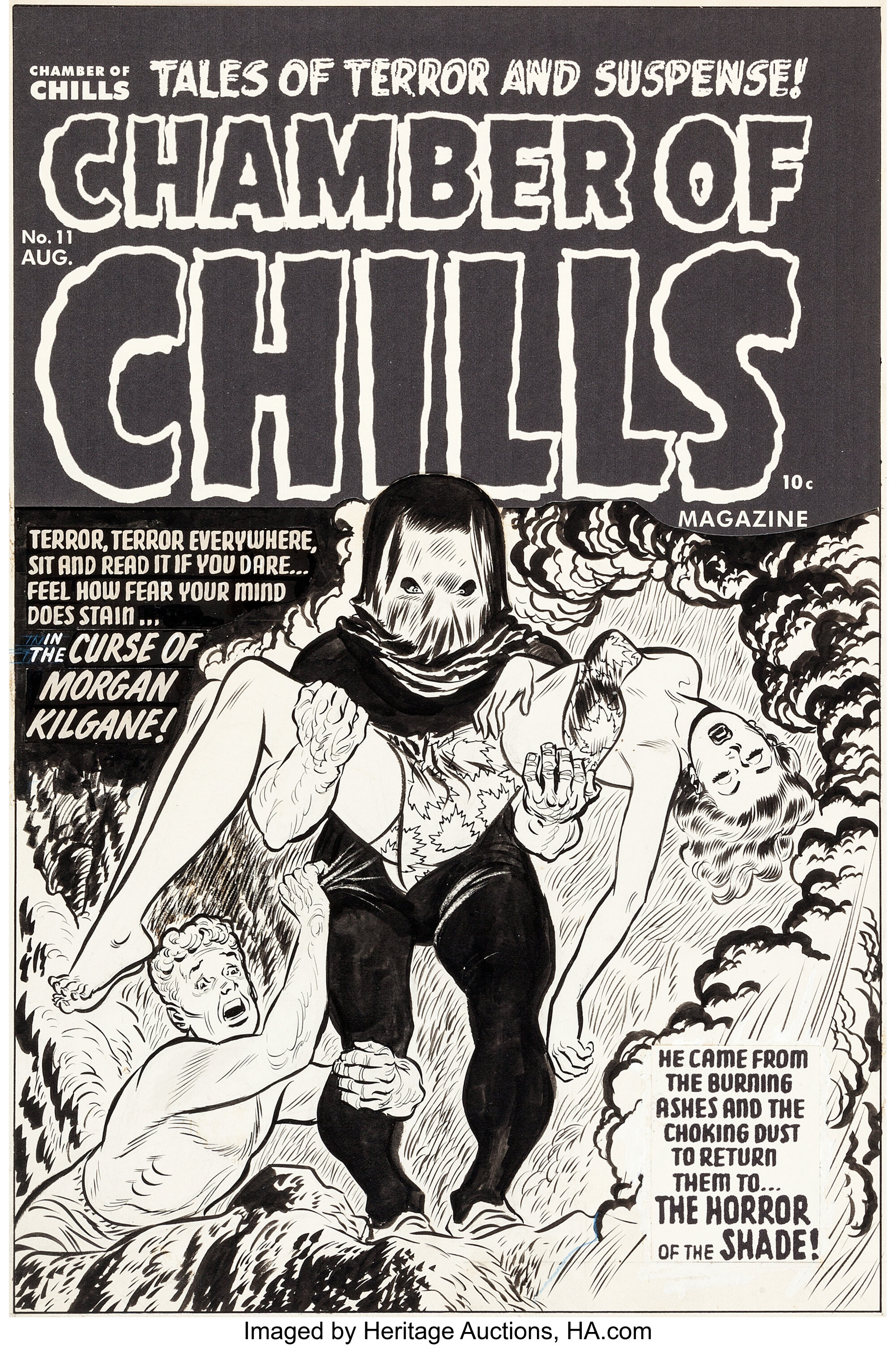 Lee Elias Chamber of Chills Magazine #11 Cover Original Art | Lot ...