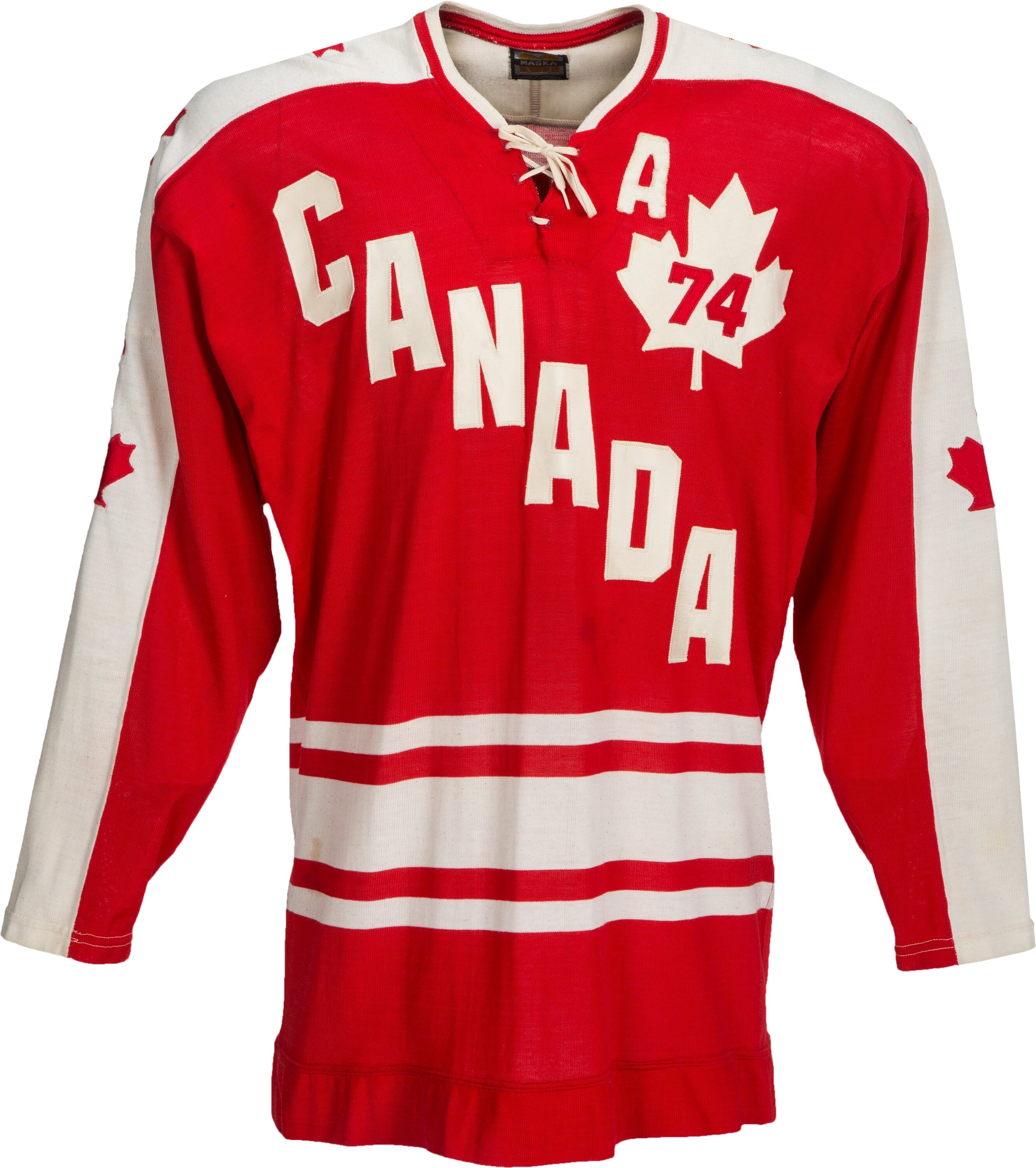 1974 Gordie Howe Summit Series Game Worn Team Canada Jersey.... | Lot