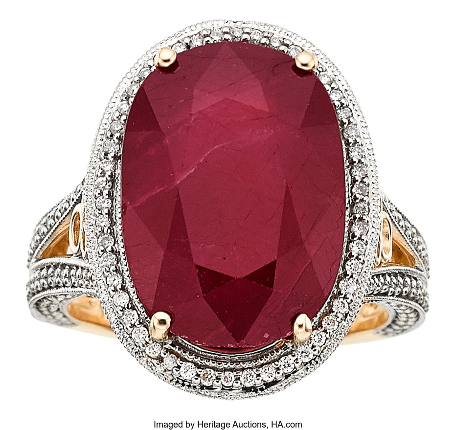 Ruby, Diamond, Gold Ring. ... Estate Jewelry Rings | Lot #55504 ...