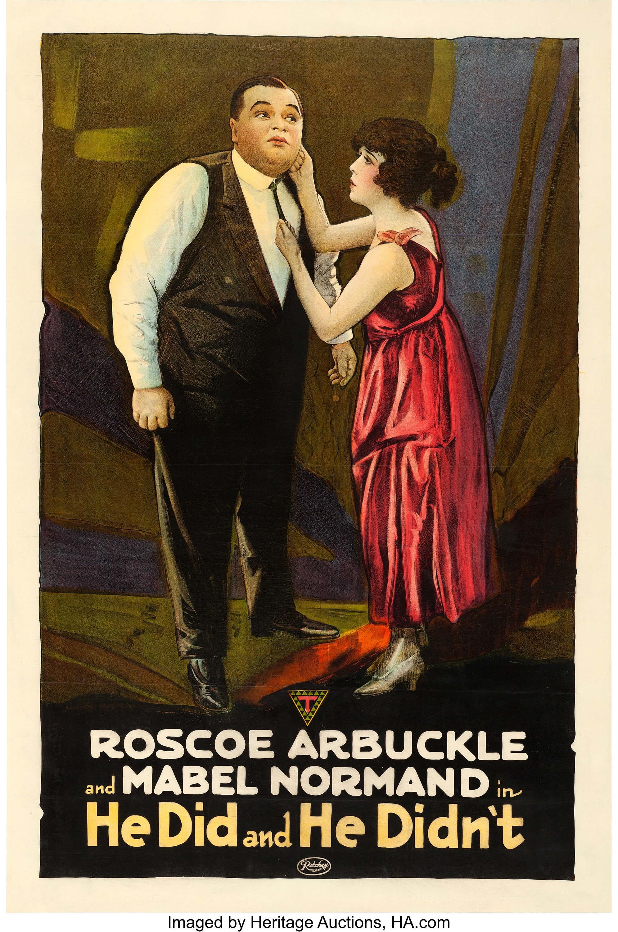 He Did and He Didn't (Triangle, 1916). One Sheet (27