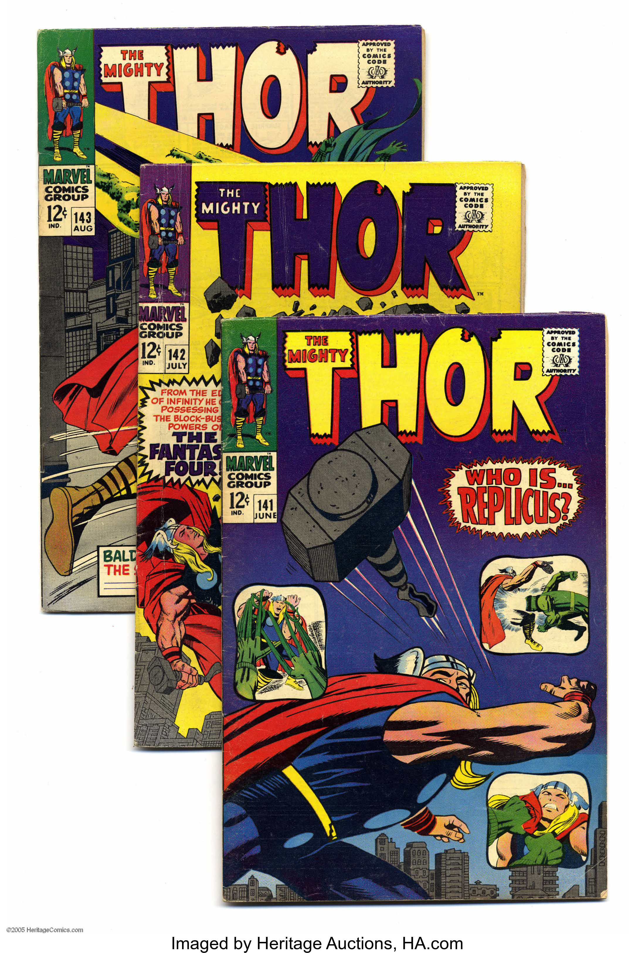 Thor #141-158 Group (Marvel, 1967-68) Condition: VG/FN. This group | Lot  #16761 | Heritage Auctions