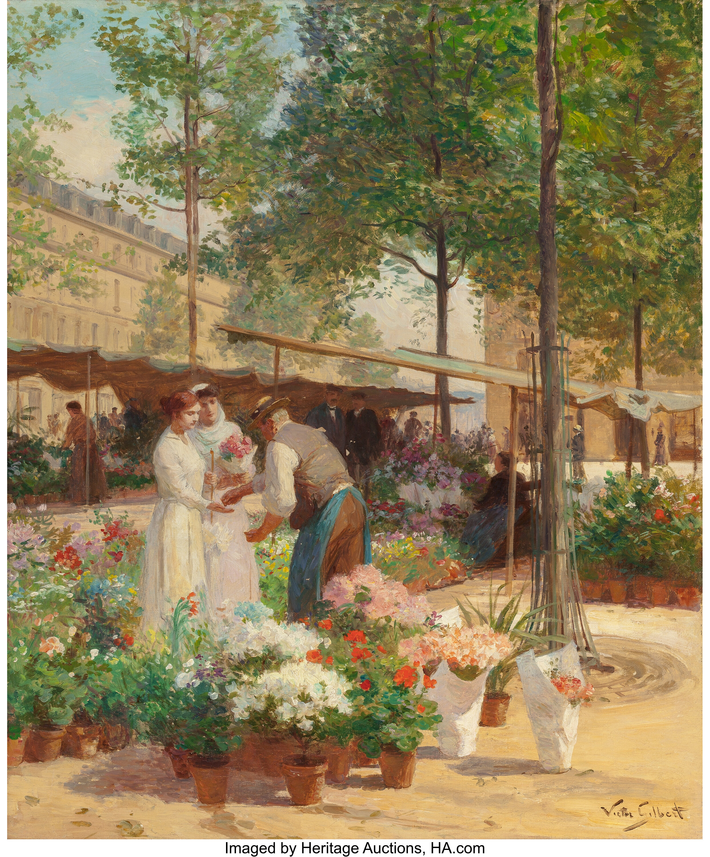VICTOR GABRIEL GILBERT (French, 1847-1933). Paris, Place de la