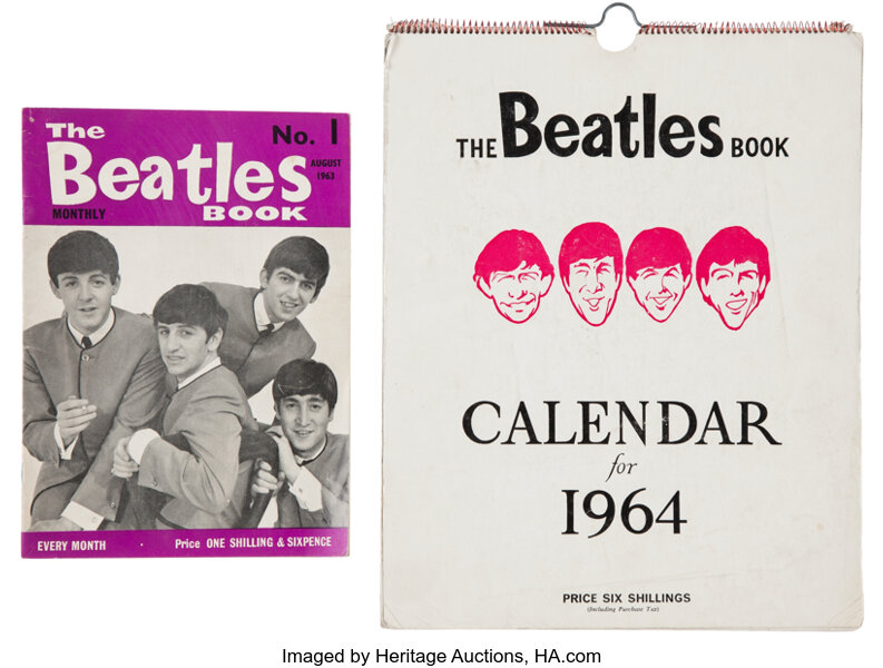 Beatles Book Monthly No. 1 (August 1963) and 1964 Calendar (UK