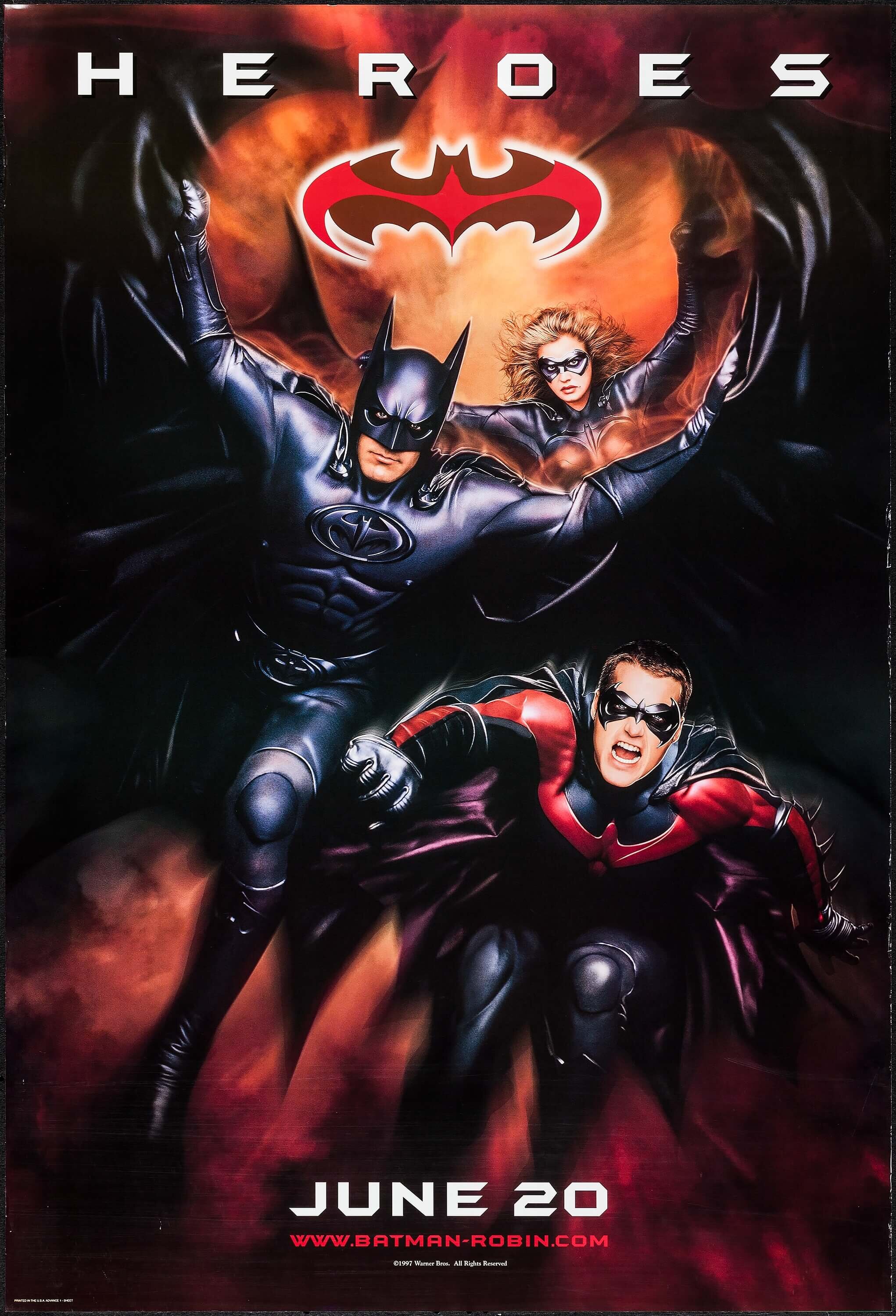 Batman & Robin (Warner Brothers, 1997). One Sheets (2) (27