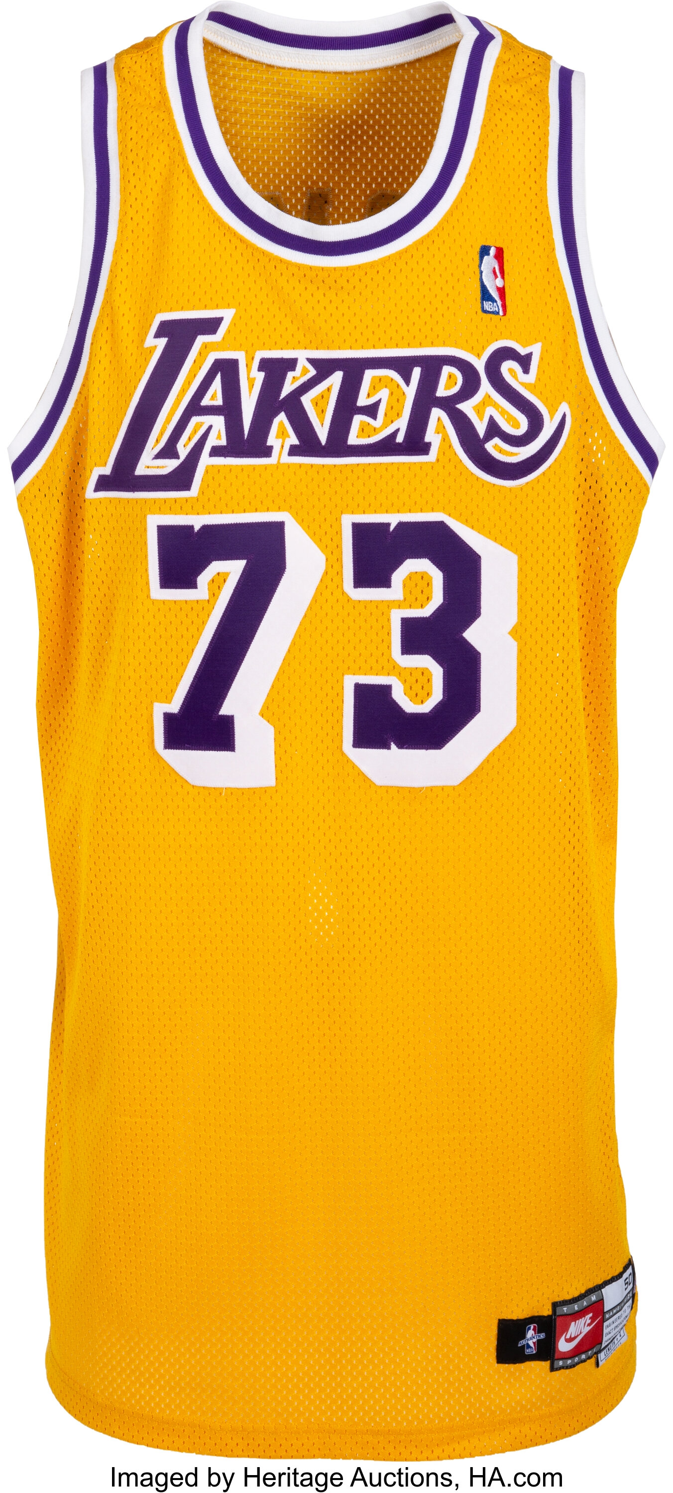 1998 Dennis Rodman Game Worn Los Angeles Lakers Jersey.... | Lot #56960 ...