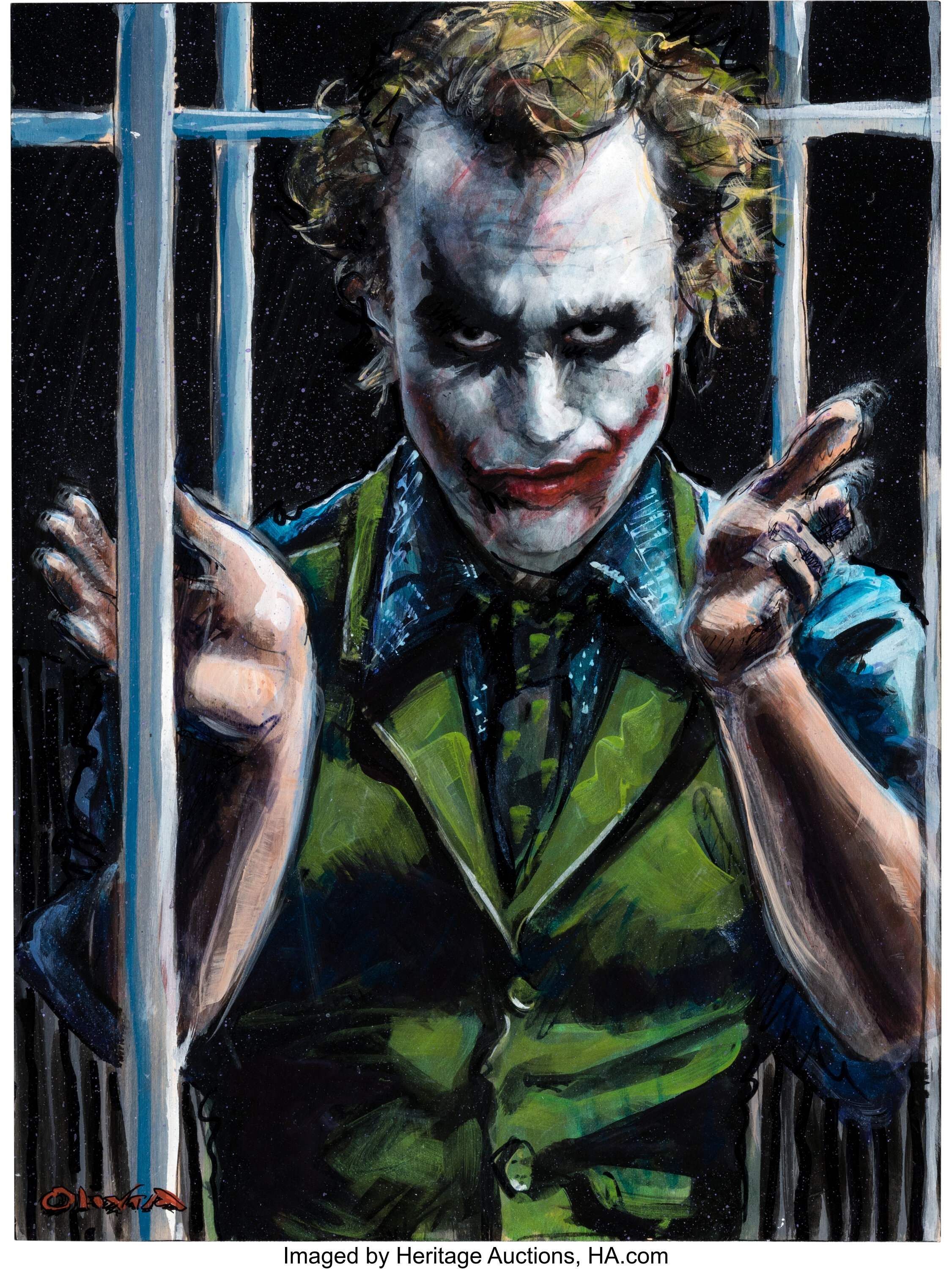 Olivia (Olivia De Berardinis) - Heath Ledger as the Joker Painting ...