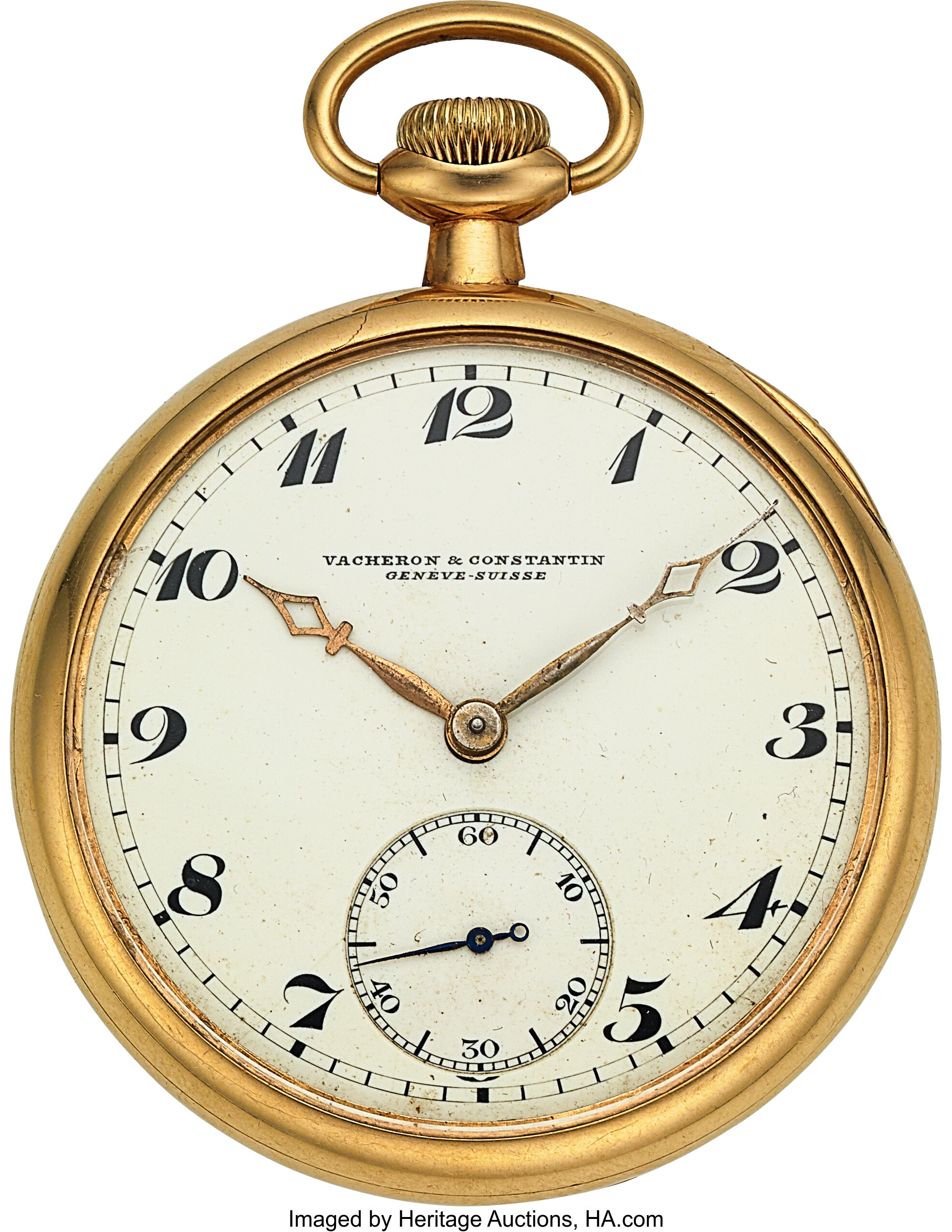 Vacheron & Constantin 14k Gold Pocket Watch, circa 1915. ... | Lot ...