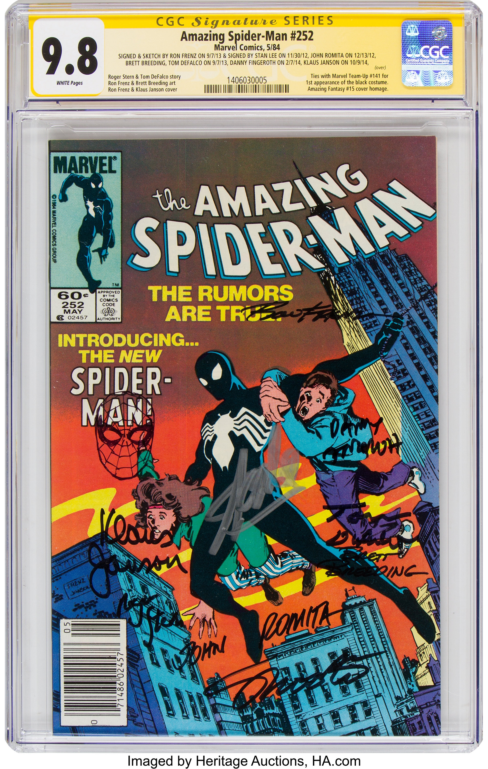 the-amazing-spider-man-252-signature-series-marvel-1984-cgc-lot
