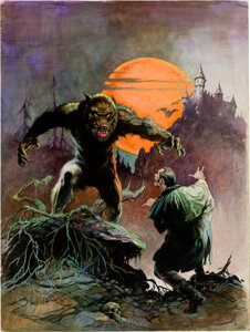 Frank Frazetta Creepy #4 Cover Painting Original Art (Warren, 1965)