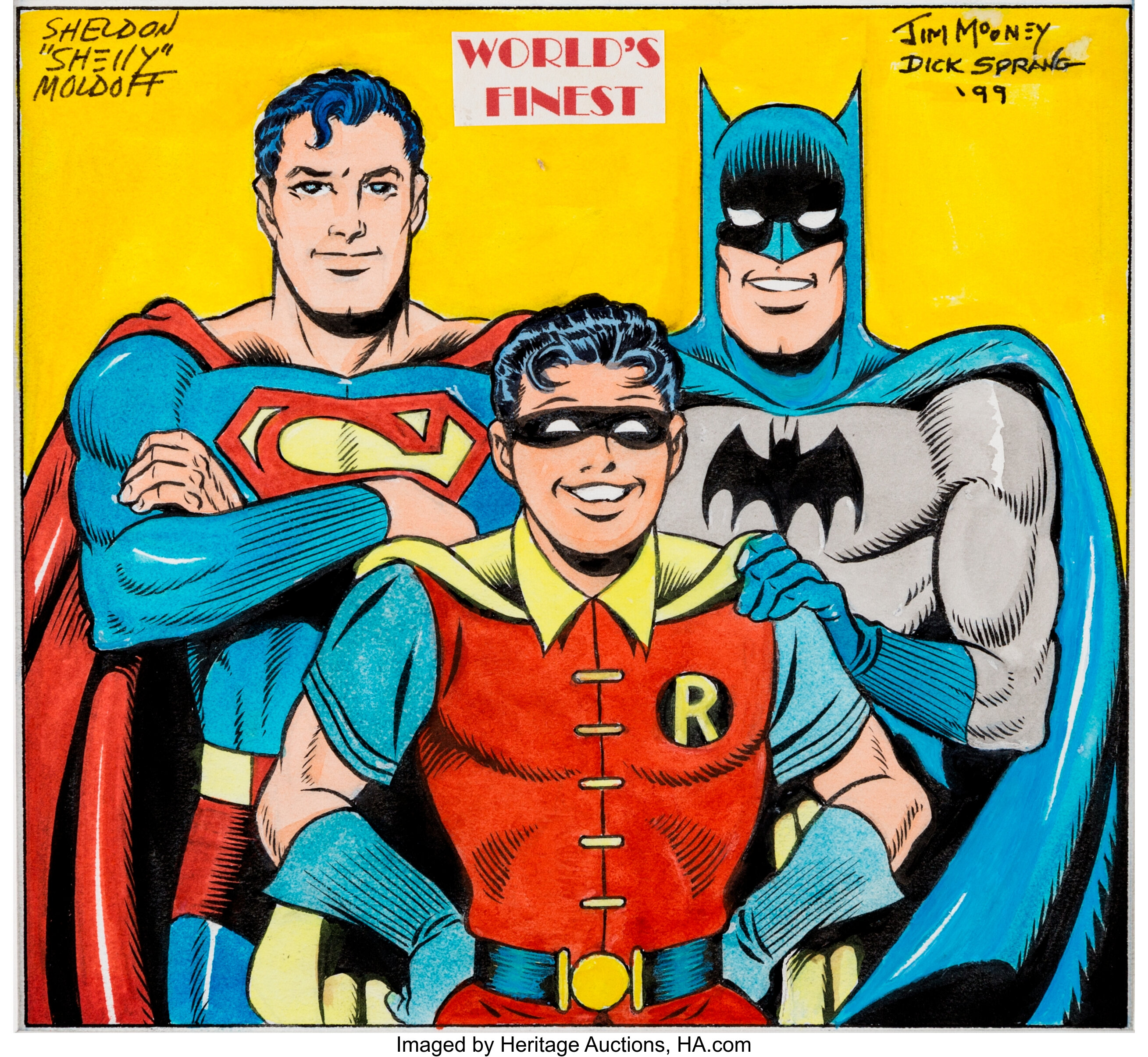 Jim Mooney, Dick Sprang, and Sheldon Moldoff World's Finest | Lot ...