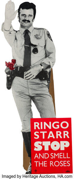 Ringo Starr Stop and Smell the Roses Cardboard Large Promo Standee 