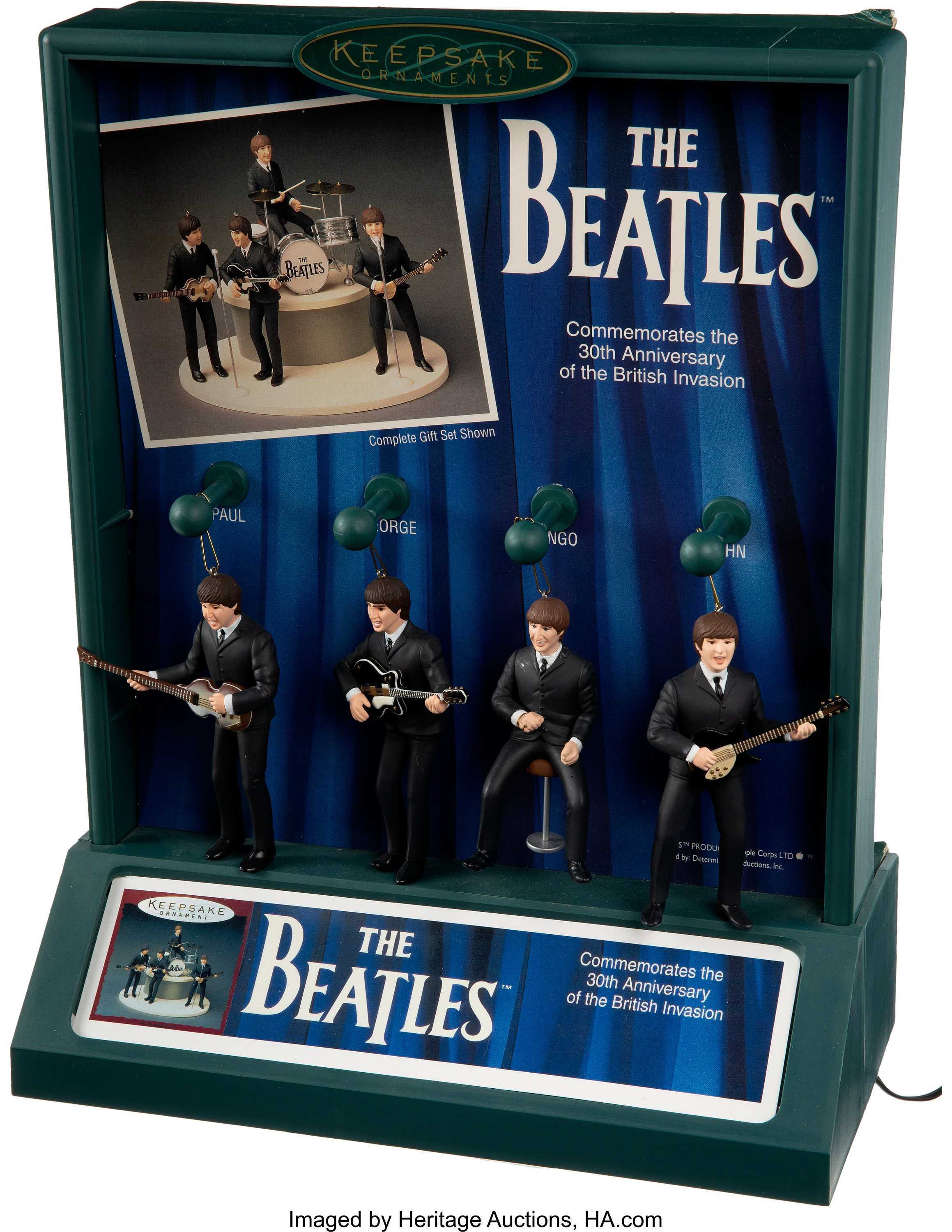 The Beatles Promotional 30th Anniversary Keepsake Ornament Display