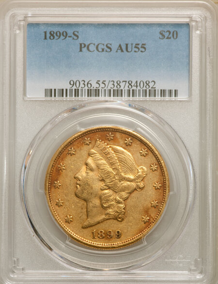 1899-S $20 55 PCGS