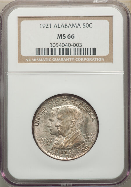 1921 50C Alabama, MS 66 NGC