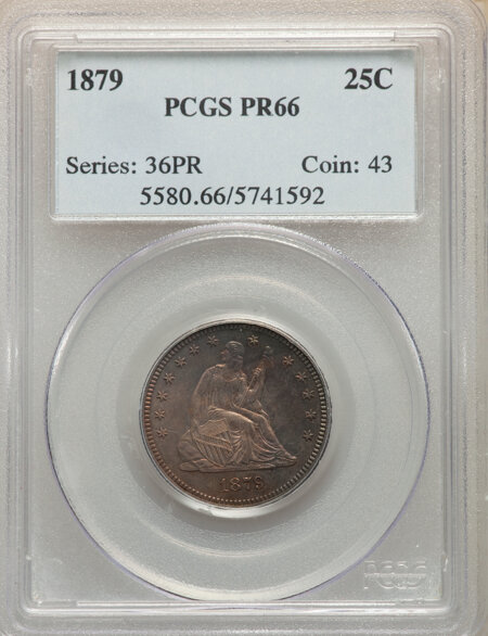 1879 25C 66 PCGS
