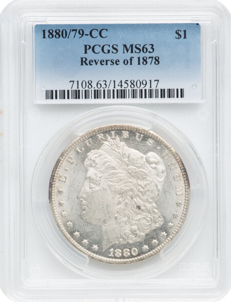 1880-CC S$1 Reverse of 1878 63 PCGS