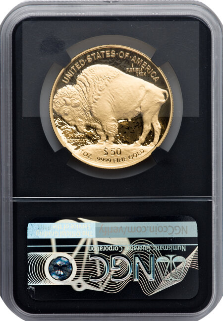 2021-W G$50 Gold Buffalo, Advance Release, PR DCAM 70 NGC