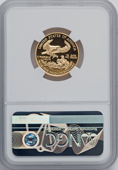 2001-W $10 Quarter-Ounce Gold Eagle, PR, DC 70 NGC