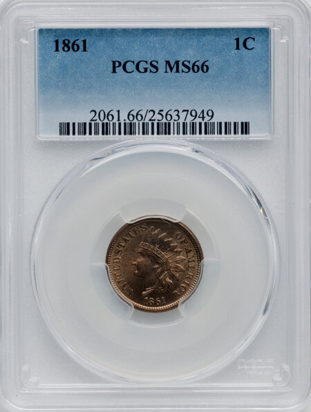 1861 1C 66 PCGS