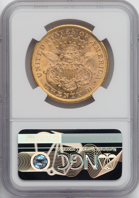 1876-S $20 58 NGC