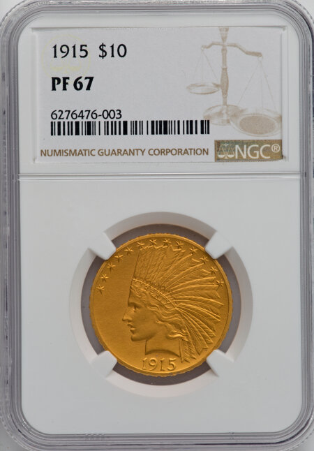 1915 $10 67 NGC