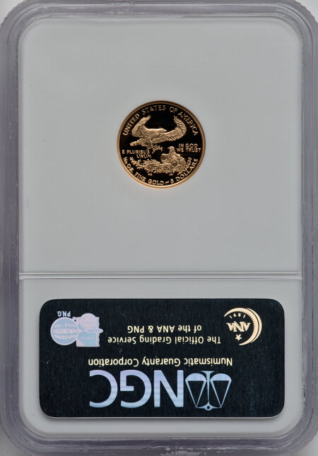 2004-W $5 Tenth-Ounce Gold Eagle, PR, DC 70 NGC