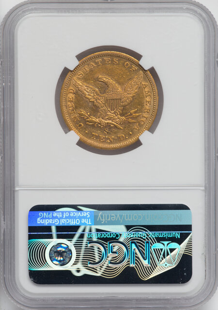 1863-S $10 55 NGC