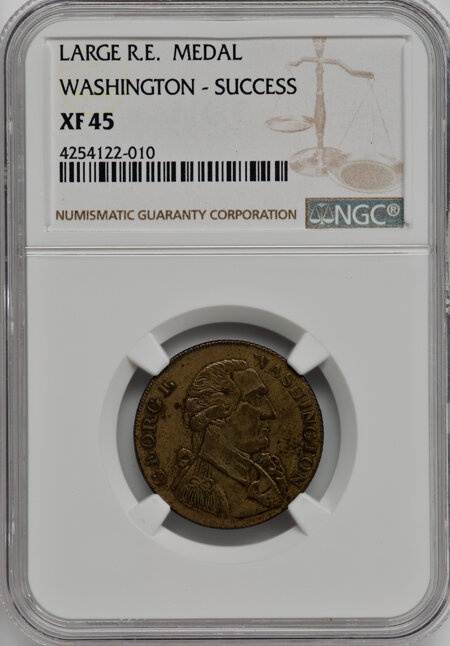 Washington Sucess Medal, Large Size, Reeded Edge 45 NGC