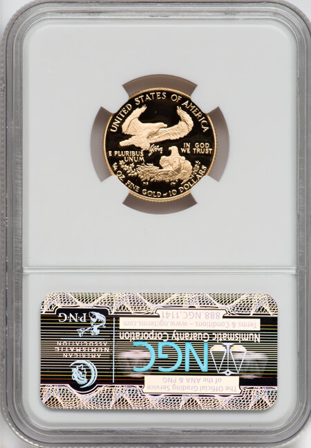 1990-P $10 Quarter-Ounce Gold Eagle, DC 70 NGC