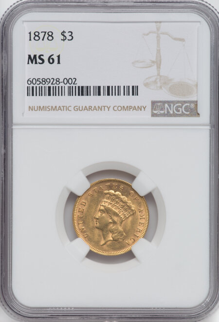 1878 $3 61 NGC