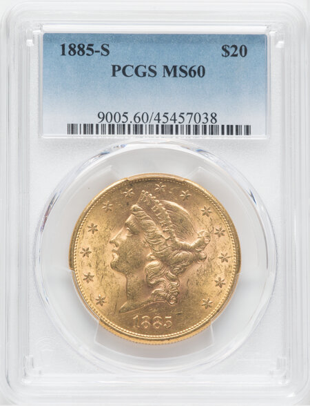 1885-S $20 60 PCGS