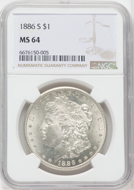 1886-S S$1 64 NGC