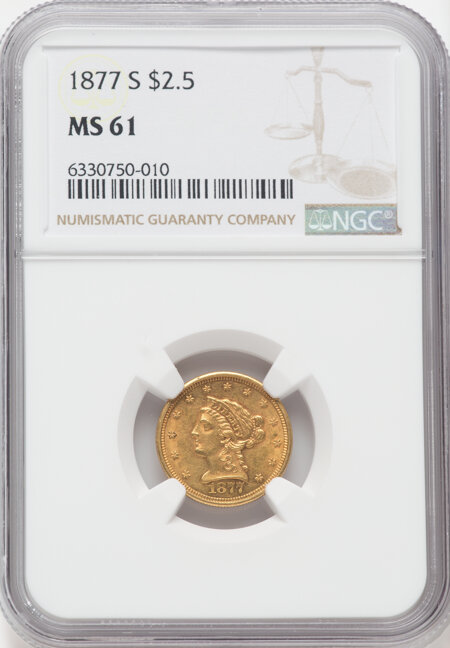 1877-S $2 1/2 61 NGC