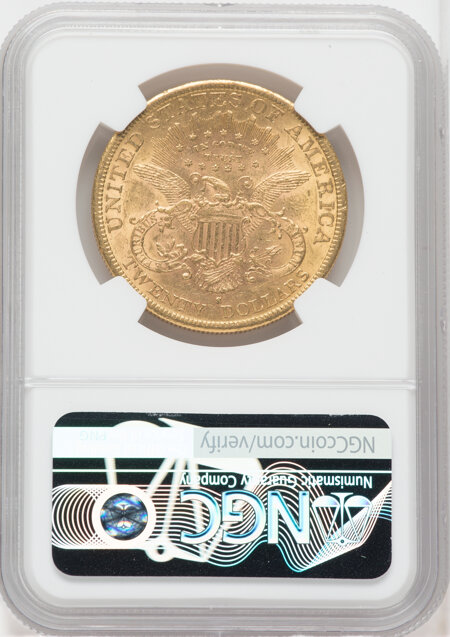 1890-S $20 58 NGC