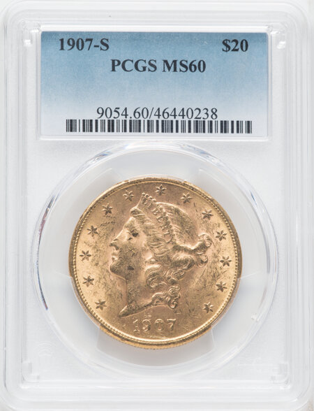 1907-S $20 60 PCGS
