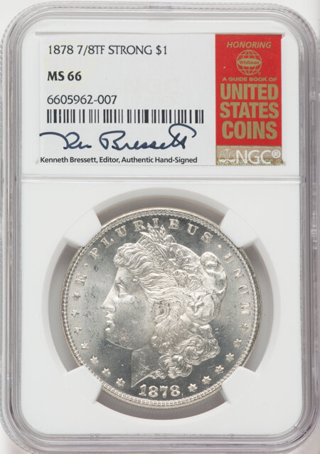 1878 7/8TF S$1 STRONG 66 NGC