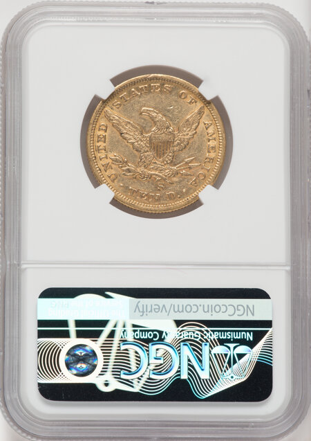 1860-S $10 55 NGC