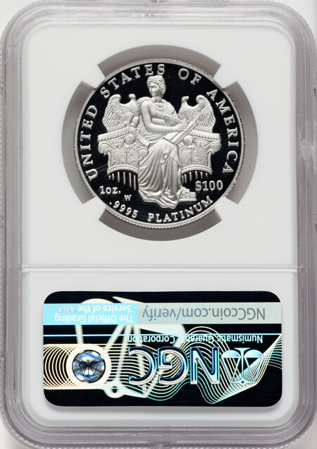 2006-W $100 One-Ounce Platinum Eagle, Statue of Liberty, PR, DC 70 NGC