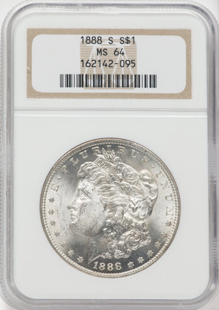 1888-S S$1 64 NGC