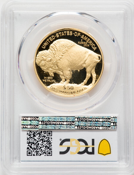 2015-W $50 One-Ounce Gold Buffalo, PR, DC 70 PCGS