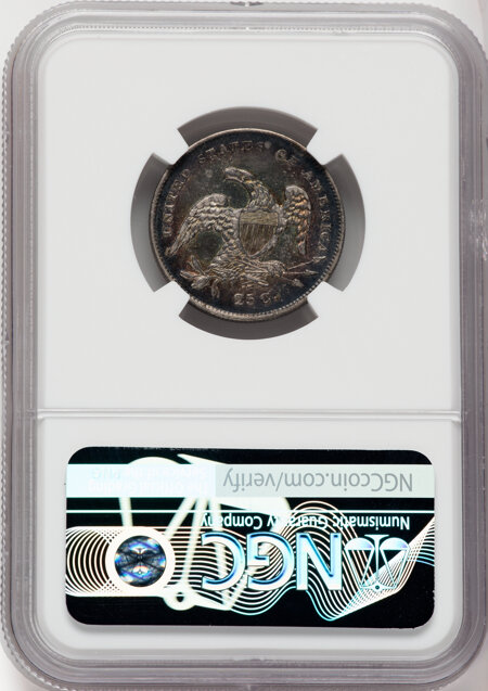 1831 25C Small Letters, MS 58 NGC