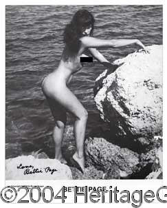 Bettie page topless