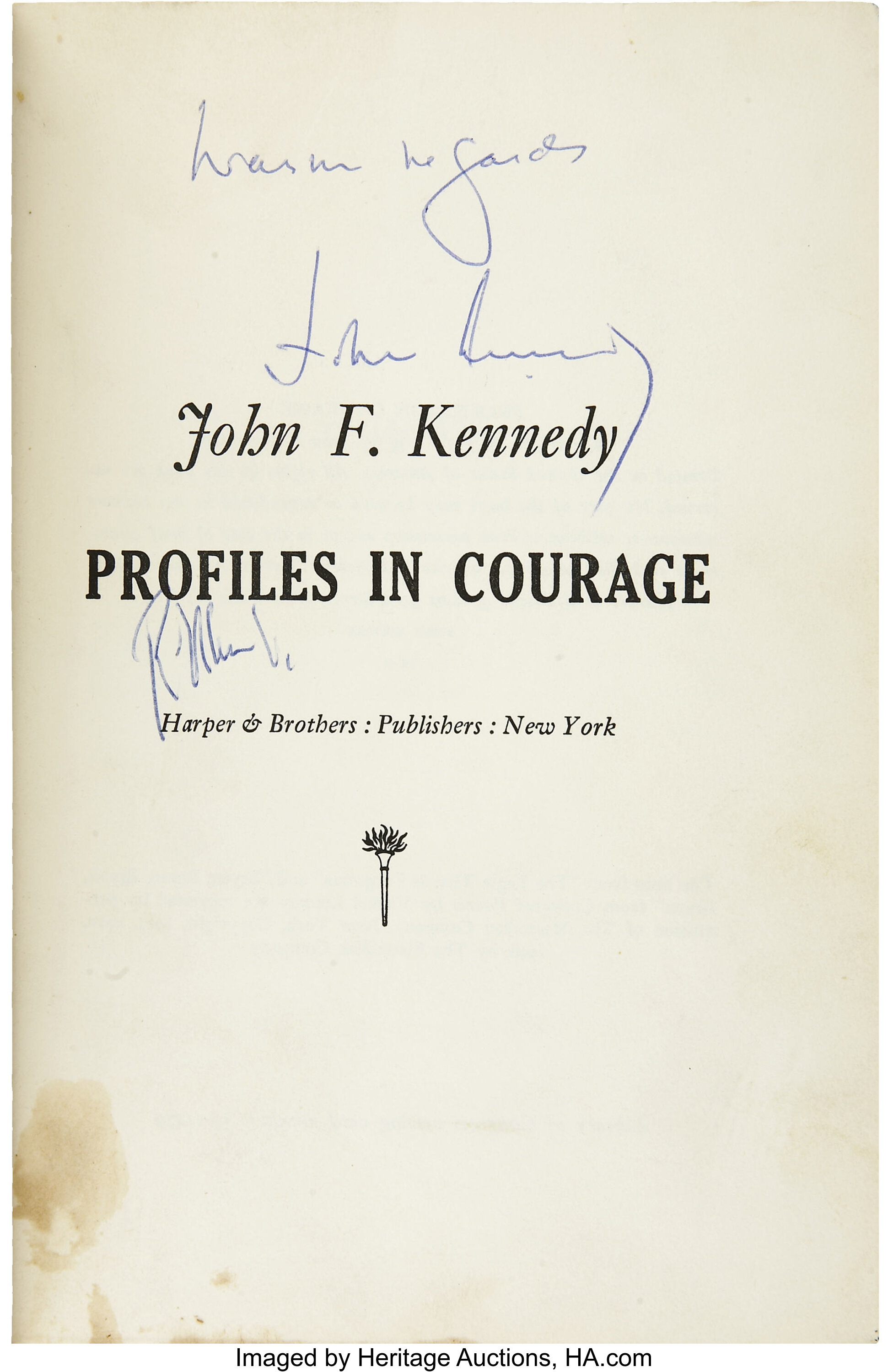 jfk political courage